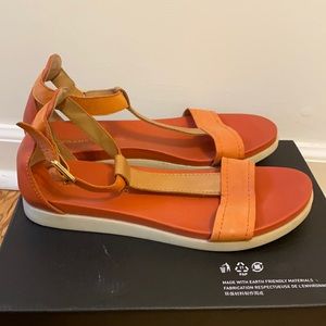 Orange sandals by Franco sarto